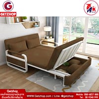 HLCBEMNN00135 _4 Thaibull รุ่น LK-SQ01 เตียงโซฟา โซฟาเบด เตียงโซฟาปรับระดับได้ 2IN1 (Brown)