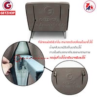 HLCBEMNN00060TT_5 Getzhop โซฟาปรับระดับนอน 180 องศา โซฟาเบด โซฟานอนได้ เตียงโซฟา โซฟาที่นอน 2 ที่นั่ง SOFA BED Thaibull รุ่น OLT502-100 ขนาด 186*100*27 cm. (สีเทา) แถมฟรี! หมอน 2 ใบ