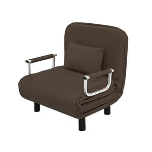 HLCBEMNN00034CD Thaibull รุ่น RL832-80 โซฟาเบด เตียงนอน โซฟานั่งและเตียงนอน Sofa bed 3IN1 ขนาด 190x75x25 cm. แถมฟรี! หมอนหนุนรองคอ (สีน้ำตาล)
