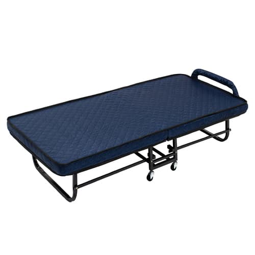 HLCBEMNN00041FD Thaibull เตียงนอนพับได้ พร้อมเบาะรองนอน เตียงเสริม Reinforce folding bed รุ่น LK-030 (มีล้อ)