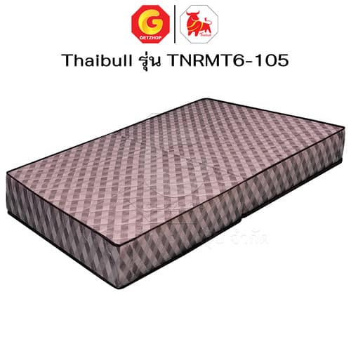 HLTBEMNN00035-3 Thaibull ที่นอน โฟมเสริมฟองน้ำ เบาะรองนอน MATTRESS ขนาด 3.5 ฟุต หนา 6 นิ้ว รุ่น TNRMT6-105