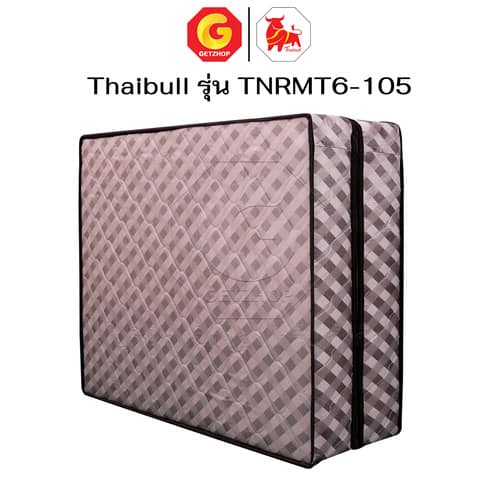 HLTBEMNN00035-6 Thaibull ที่นอน โฟมเสริมฟองน้ำ เบาะรองนอน MATTRESS ขนาด 3.5 ฟุต หนา 6 นิ้ว รุ่น TNRMT6-105