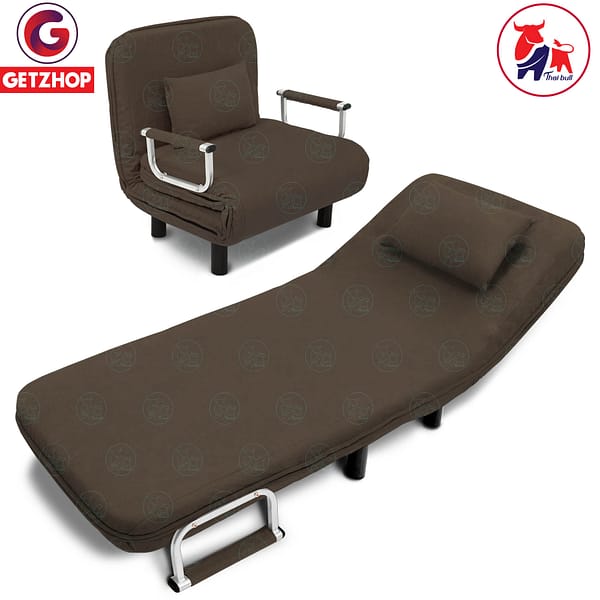 HLCBEMNN00009CD_4-2.jpg Thaibull รุ่น RL832-80 โซฟาเบด เตียงนอน โซฟานั่งและเตียงนอน Sofa bed 3IN1 ขนาด 190x75x25 cm. (สีน้ำตาล)